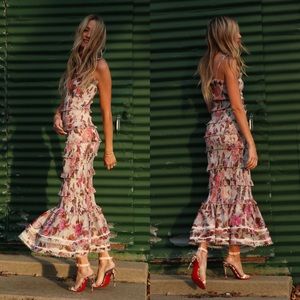 V. Chapman geranium dress in garden rose size 0 only worn once!